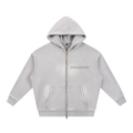 Sunfade Two-way Zipper Boxy Fleece Hoodie