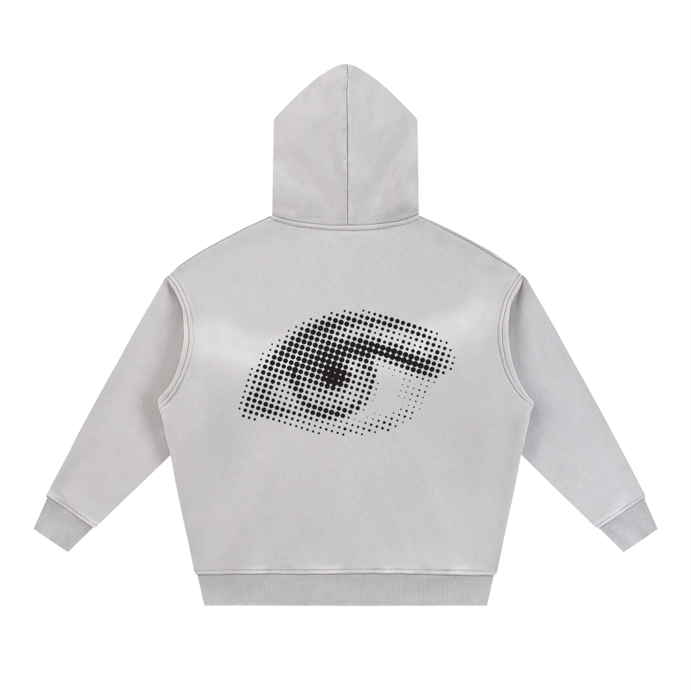 Sunfade Two-way Zipper Boxy Fleece Hoodie